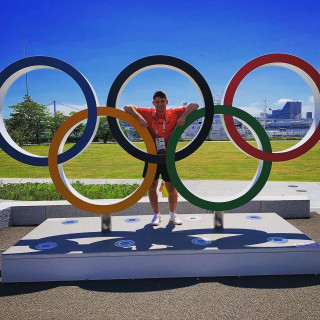 Eduard Trippel bei den Olympischen Spielen in Tokio